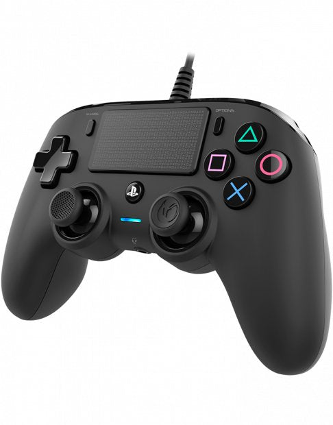 Gamepad Nacon Ps4 Negro Cable 3m/Touchpad/Indicador Led/Entrada Auricular Ps4ofcpadblack