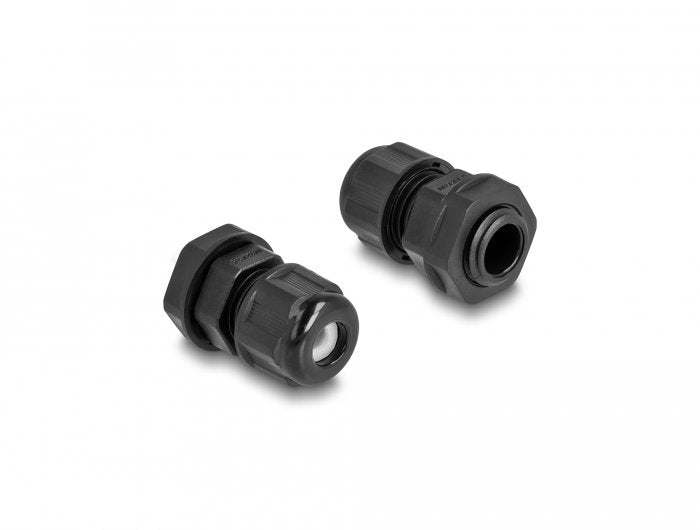 Delock Ex Prensaestopas M12 Negro 2 Piezas