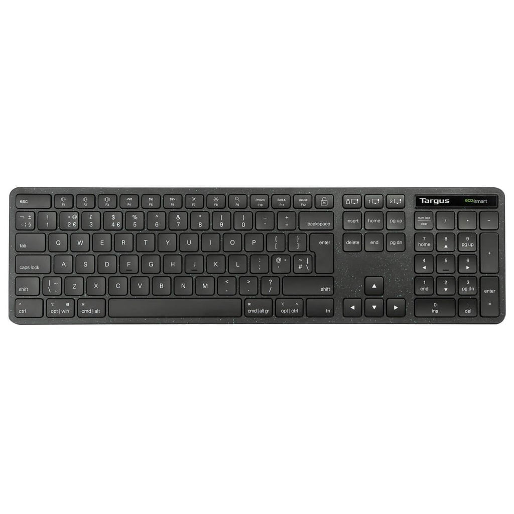 Targus Ecosmart Teclado Full Size Antimicrobiano Inalámbrico Bluetooth 5.0 2.4 Ghz Qwerty Reino Unido Negro