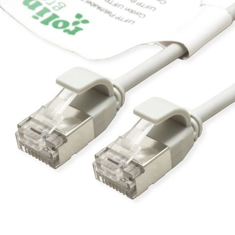 Roline Verde U Ftp Cable De Red Cat.6a (Class Ea), Lsoh, Slim, Grau, 0,3 M