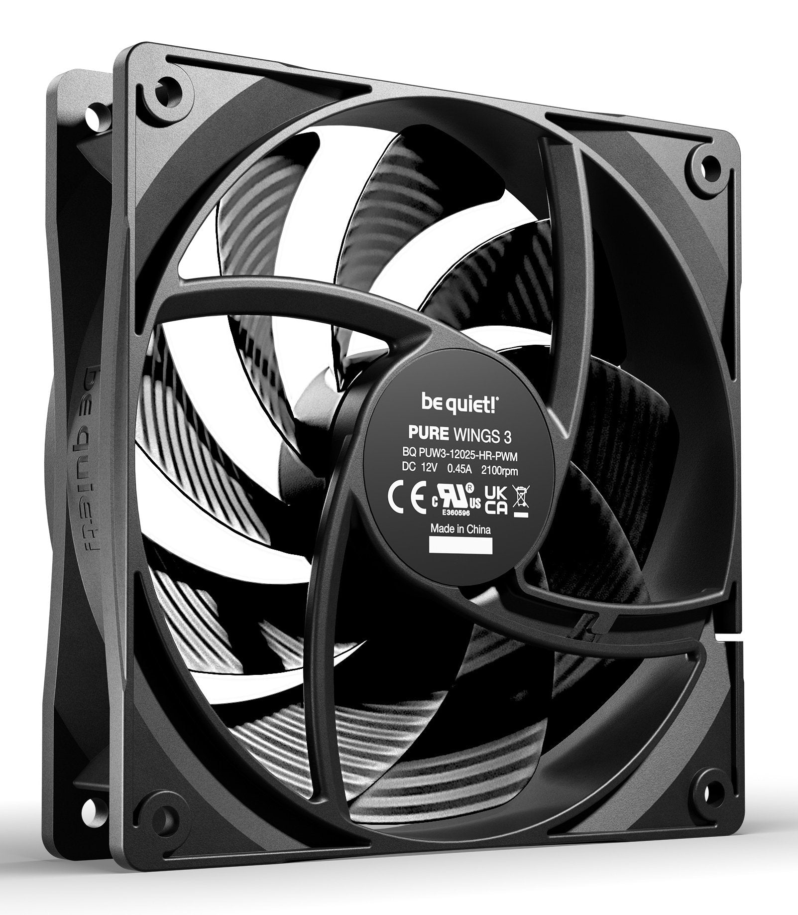 EAN 4260052193860 - be quiet! Pure Wings 3 120 mm PWM high-speed Triple Pack Carcasa del ordenador Ventilador 12 cm Negro 3 p imagen 2