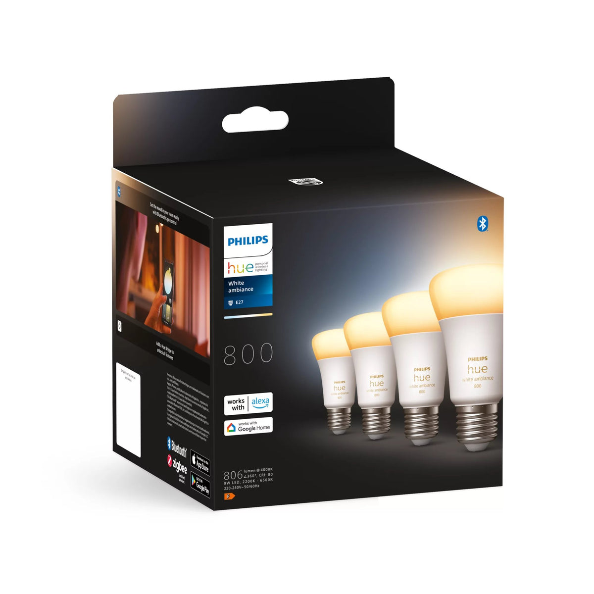 EAN 8719514328280 - Philips Hue White ambiance 8719514328280 iluminación inteligente Bluetooth/Zigbee 9 W imagen 3