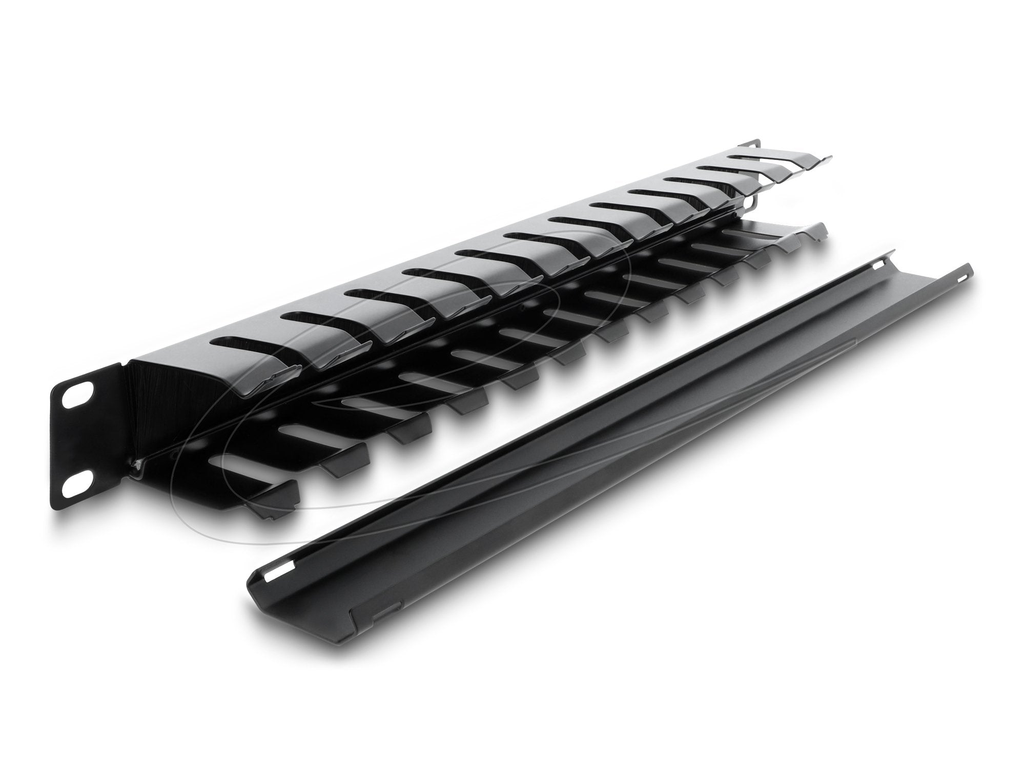 Delock 19? Cablemanagement Rangierpanel Mit Bürste 1 He Schwarz