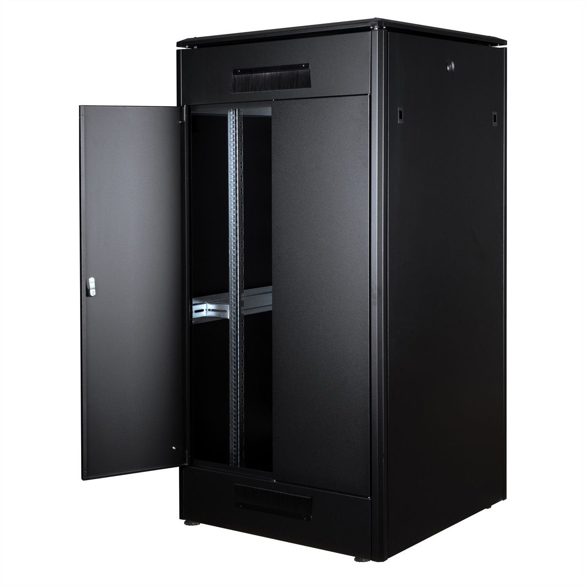 Roline 19-Zoll Netzwerkschrank Pro 32 He, 800x800 Bxt Glastr Schwarz