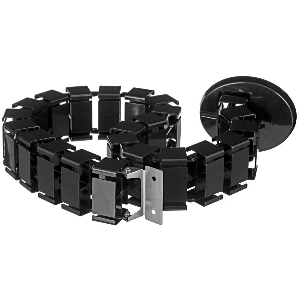 Techly Gestión De Cables Flexible, 1,3 M, 67x35 Mm, Negro Iswt-Can-6735