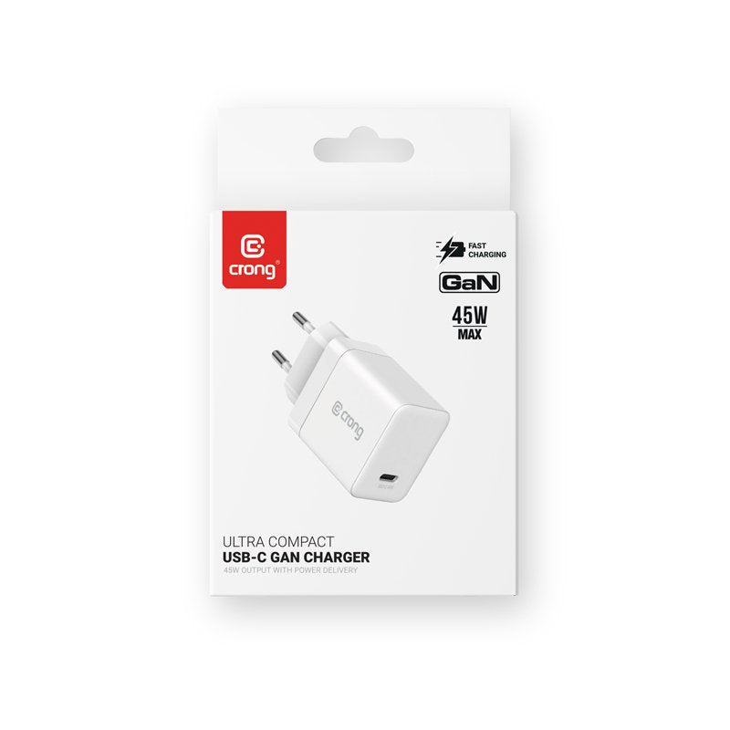Ladowarka Sieciowa Ultra Compact Gan Usb-C 45w Pd 3.0 Z Pps Biala