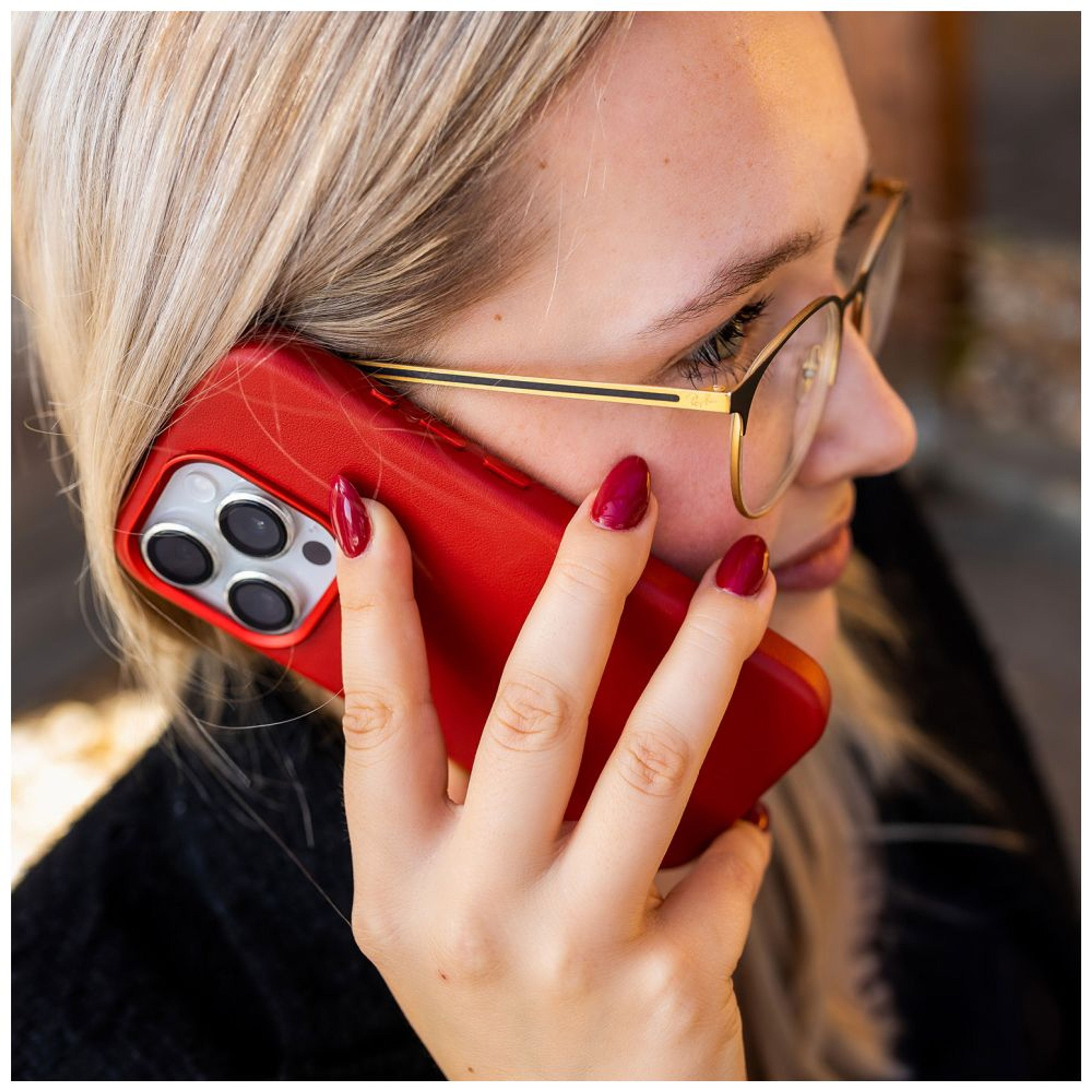 EAN 8591680172115 - FIXED MagLeather funda para teléfono móvil 16 cm (6.3") Rojo imagen 8