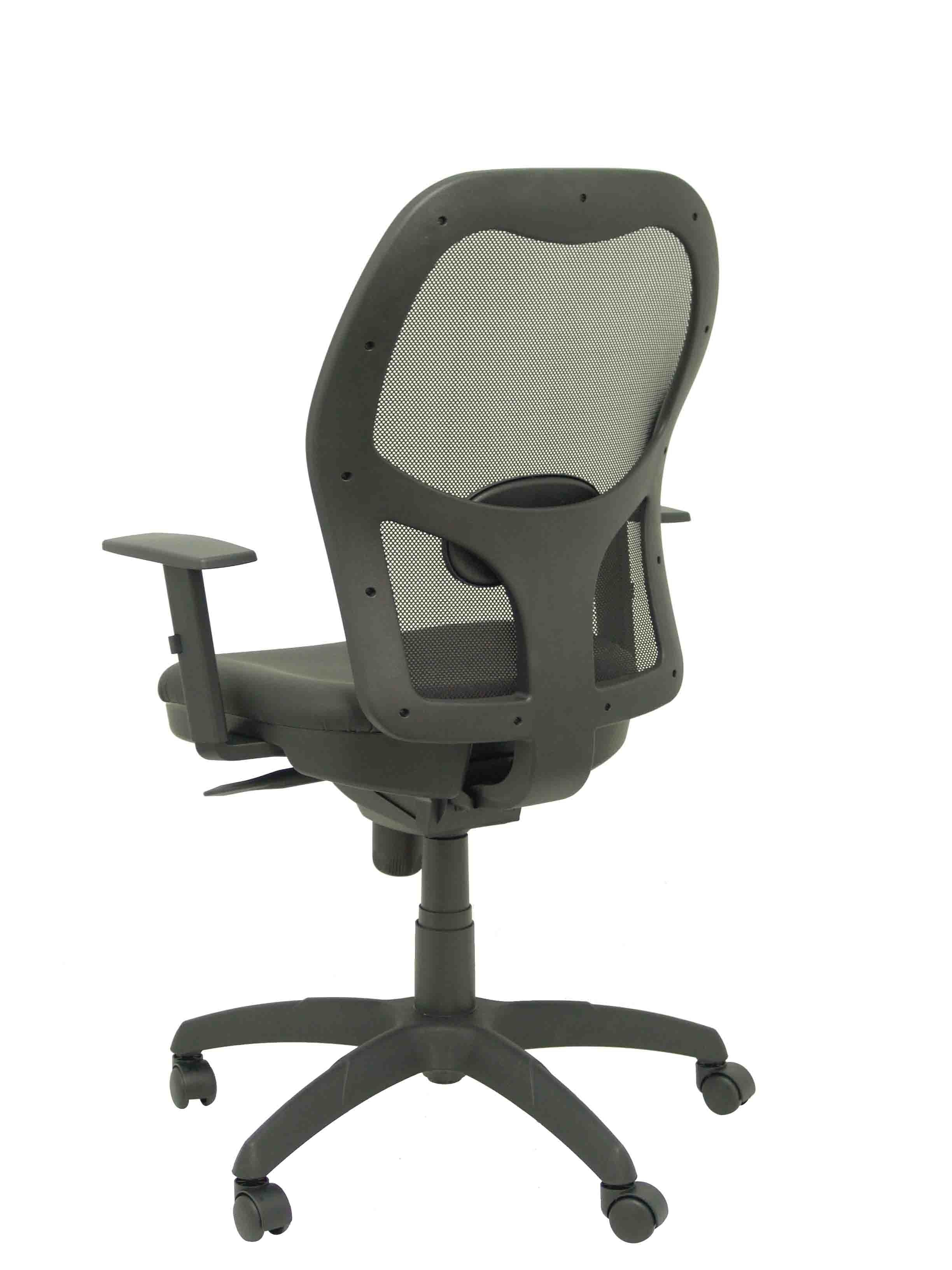 Silla Jorquera Malla Negra Asiento Similpiel Negr