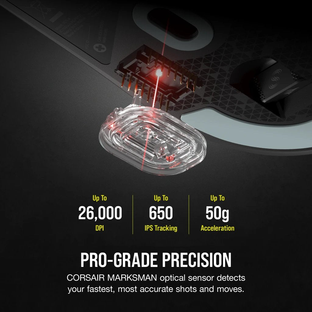 Raton Corsair Inalambrico Gaming M75 Air Wireless Icue Negro Ch-931d100-Eu