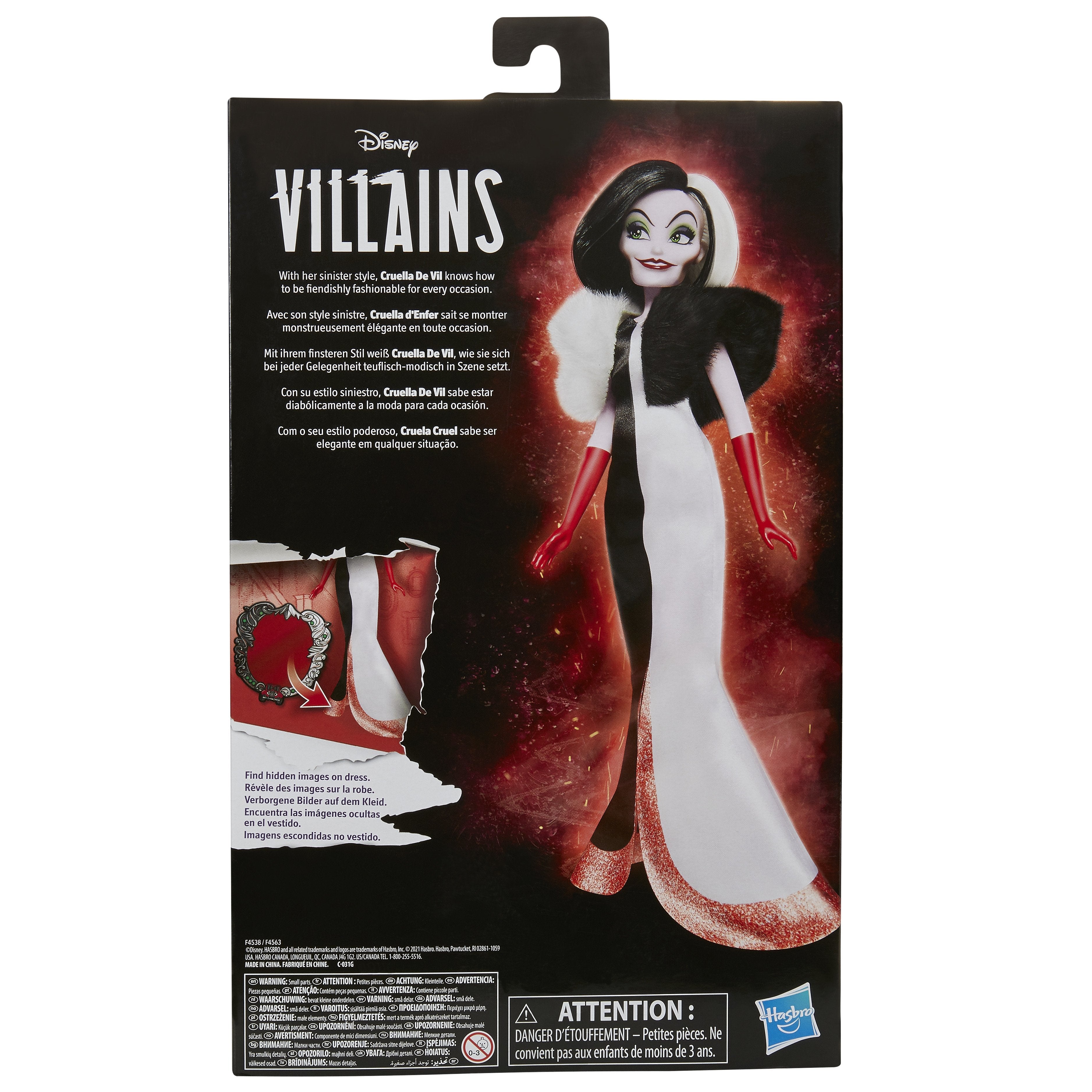 Muñeca Cruella De Vil Villanas Disney 28cm