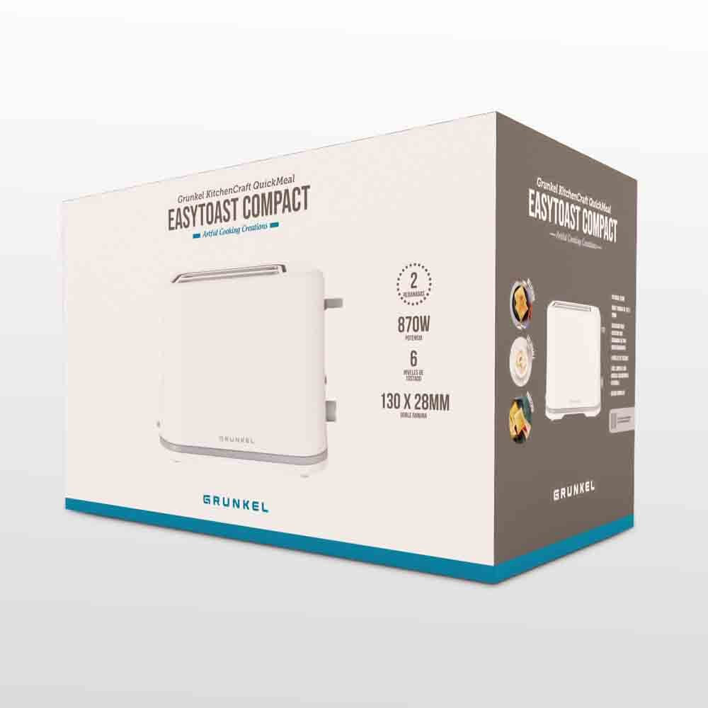 Tostador  Grunkel Pan Molde, Doble Ranura, Con 6 Niveles Tostado