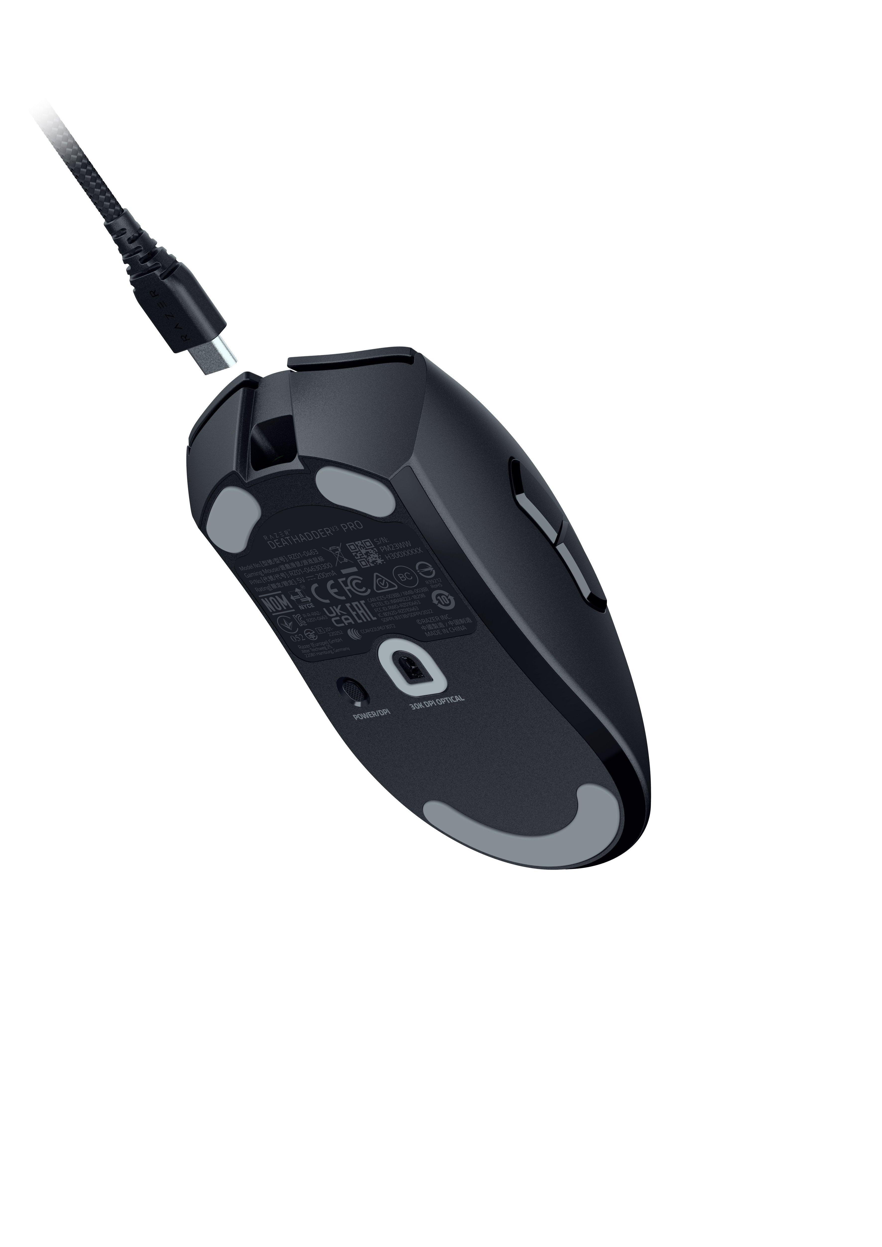 EAN 8886419334286 - Razer DeathAdder V3 Pro ratón Juego mano derecha RF Wireless + USB Type-C Óptico 30000 DPI imagen 7