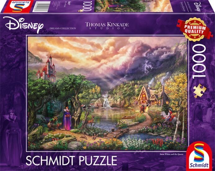 Puzzle  Schmidt Spiele Thomas Kinkade Studios: Colección Disney Dreams - Blancanieves Y La Reina, Rompecabezas (1000 Piezas) 58037