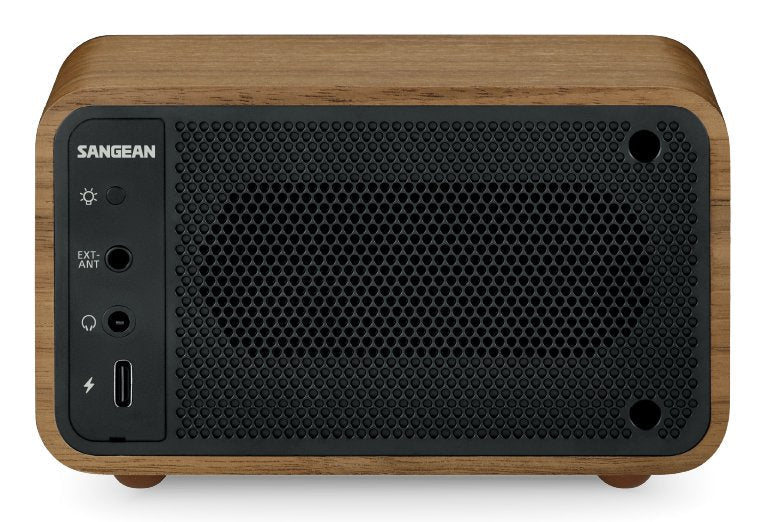 Sangean Wr-8 Nogal Vintage Radio Analógica De Madera Con Am Fm Bluetooth