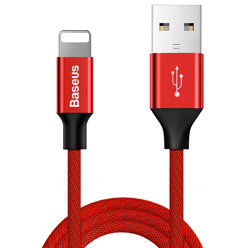 Cable Baseus Yiven Lightning 180 Cm 2a - Rojo