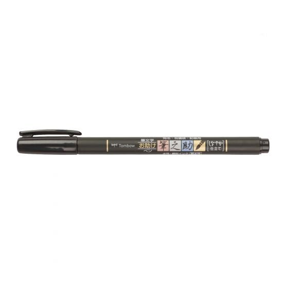 Tombow Fudenosuke Rotuladores Caligrafía Punta Elástica Dura Estuche De 6 C/Surtidos Neón