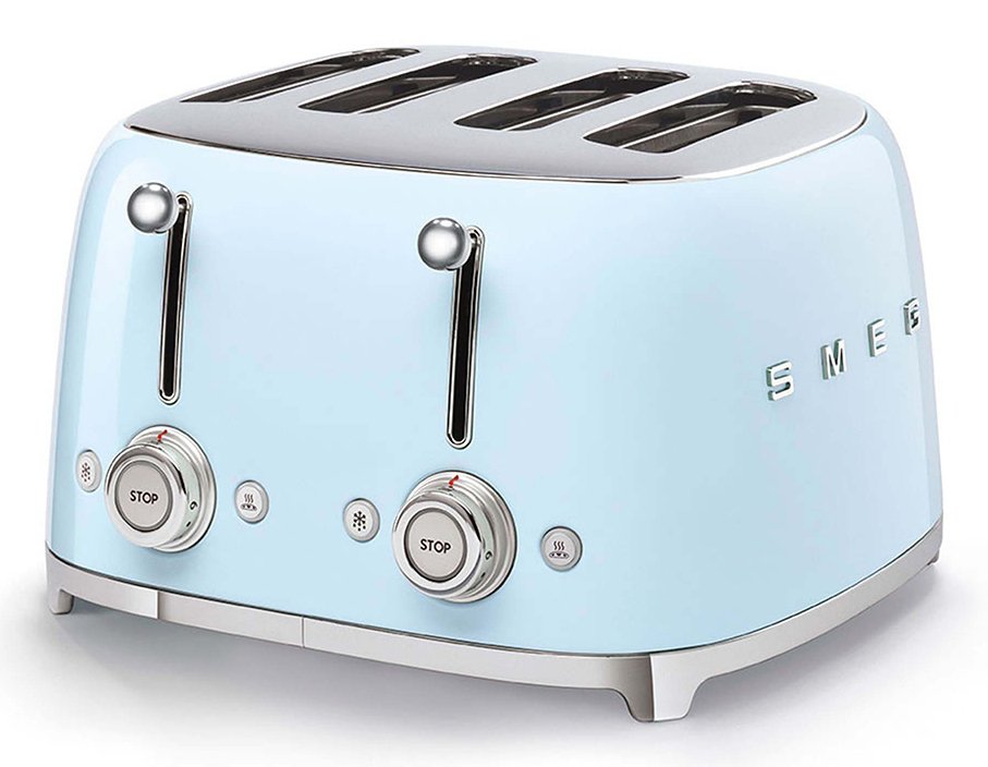 Tostadora 4 Rebanada Smeg Tsf03pbeu (S) 2000 W Azul