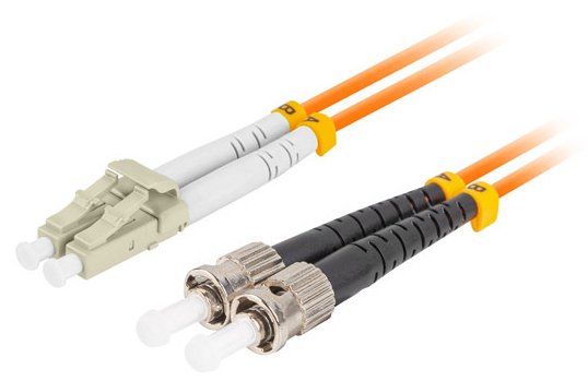 Fiber Optic Patchcord Mm St/Upc-Lc/Upc Duplex 10m Lszh Om2 50/125 3.0mm Orange