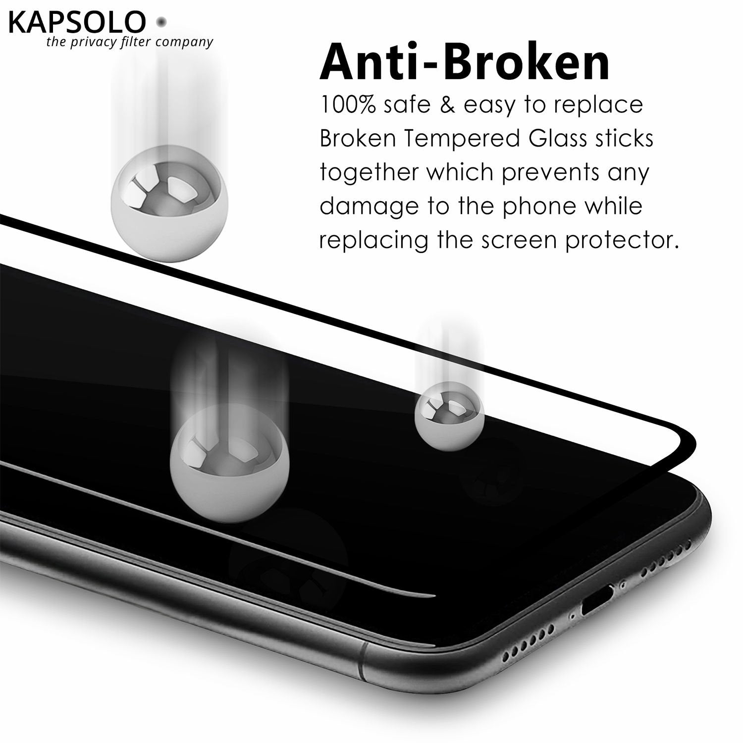 EAN 5714681054102 - KAPSOLO Tempered GLASS iPhone 12 Pro Max Sreen Protection Protector de pantalla imagen 5
