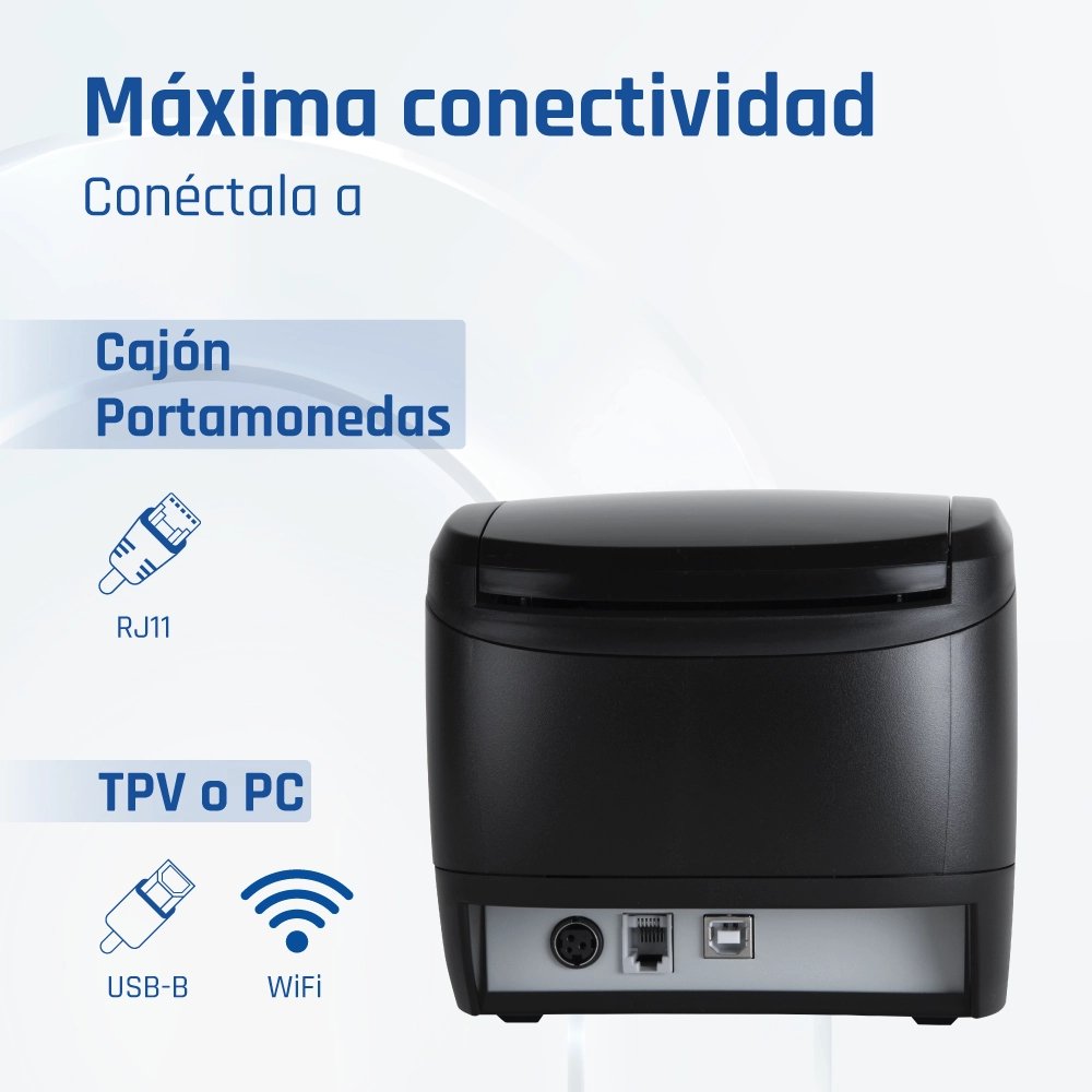 EAN 8435364319321 - iggual TP Easy 80 WiFi 203 x 203 DPI Inalámbrico y alámbrico Transferencia térmica Impresora de recibos imagen 5