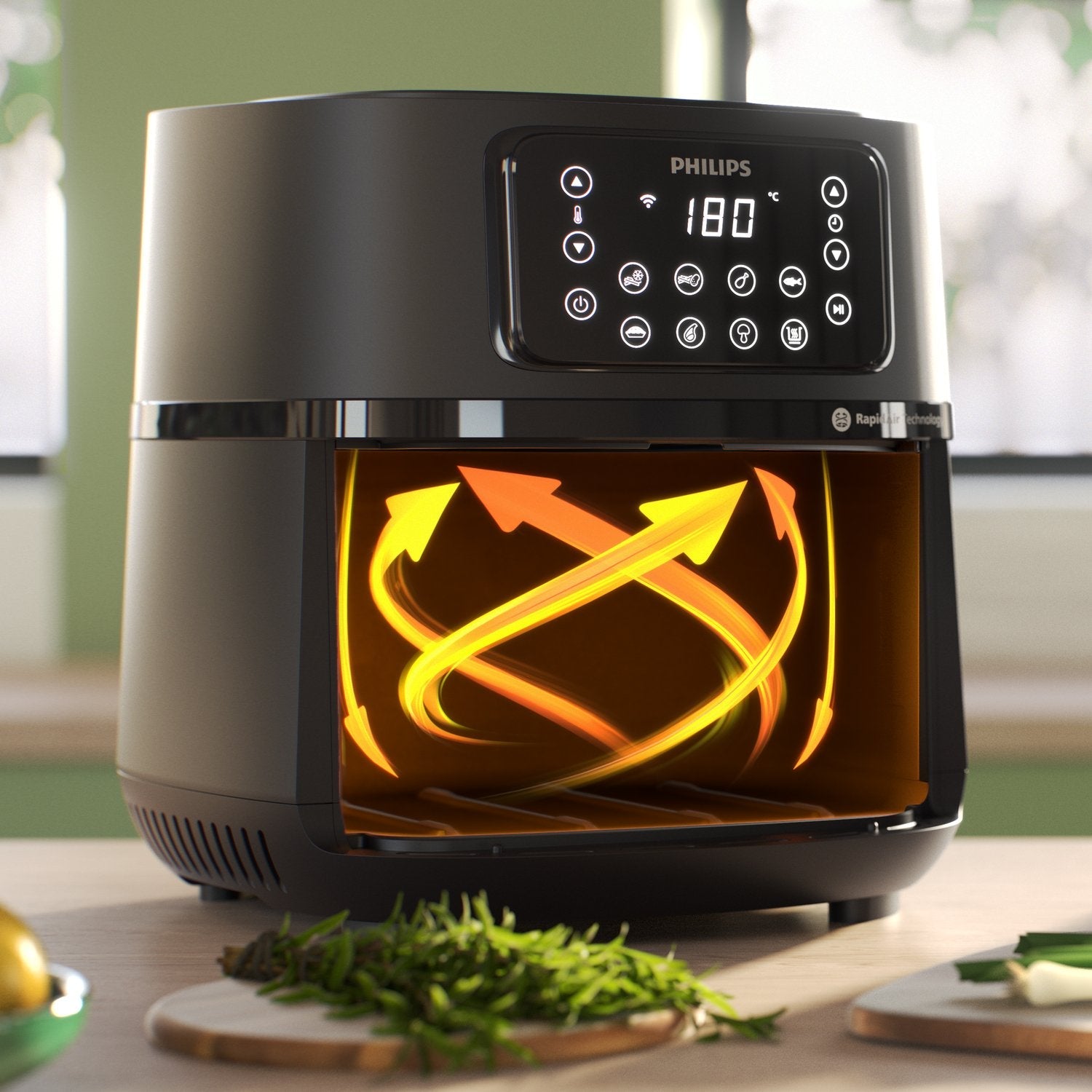Freidora Philips 5000 Series Airfryer Hd9285/90 Xxl Serie 5000 Conectada