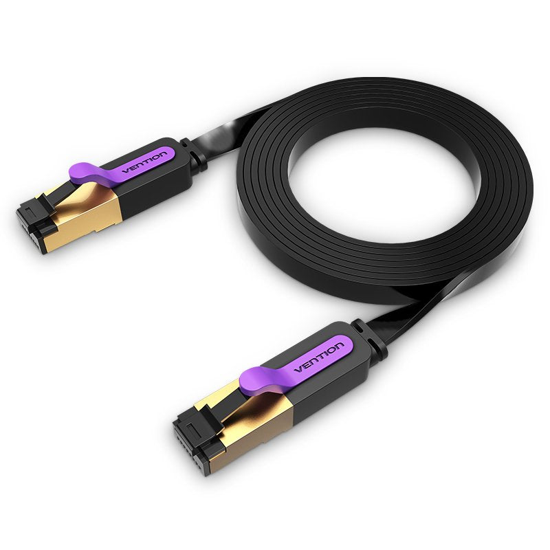 Cable De Red Rj45 Stp Vention Icabl Cat.7 10m Negro