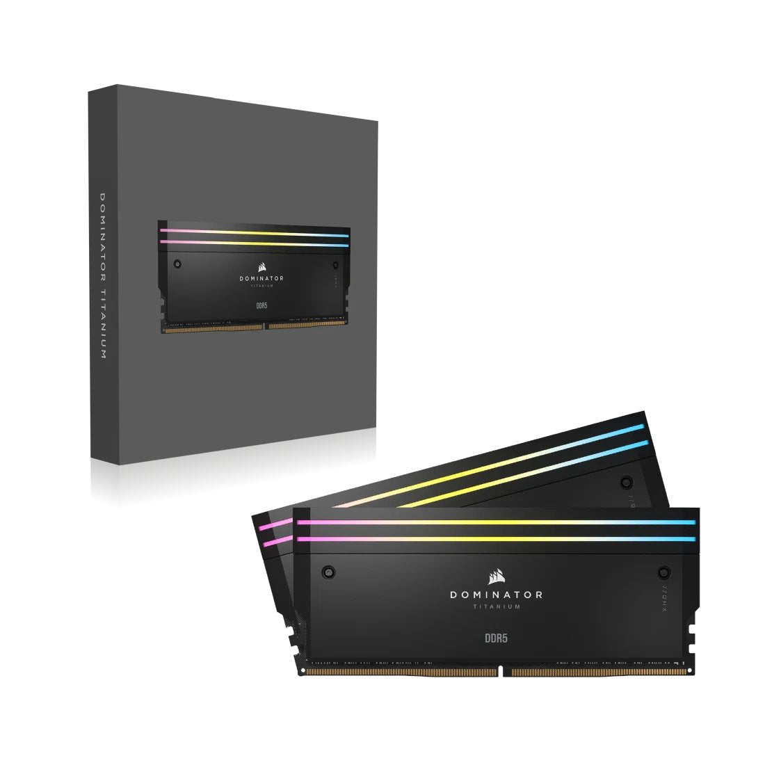 Corsair Dominator Titanium Rgb - Ddr5 - Kit - 96 Gb: 2 X 48 Gb - Dimm 288-Pin - 3500 Mhz / Pc5-56000 - Ungepuffert