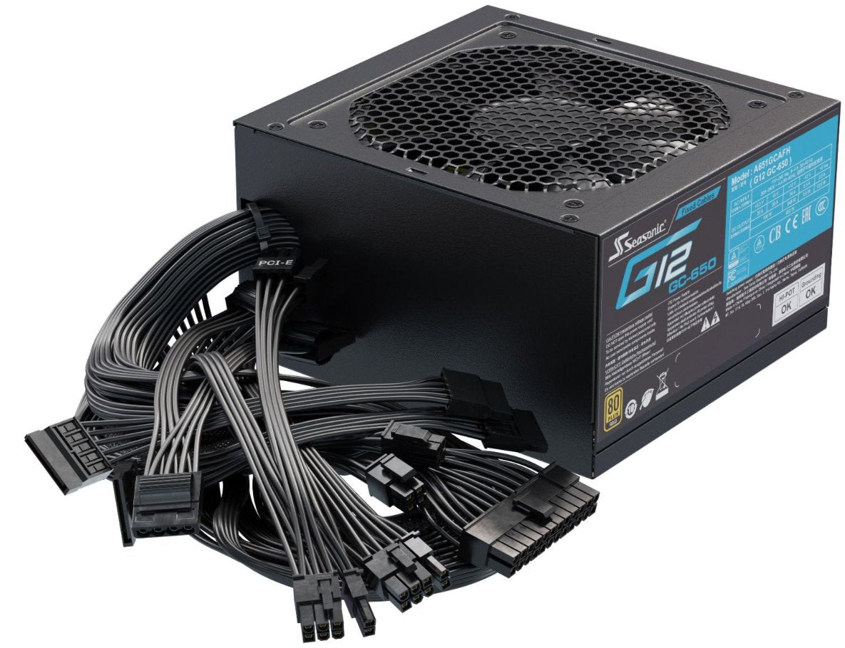 Fuente De Alimentación Seasonic Atx 650w G12 Gc 650 80 Gold No Modular Vent 120mm