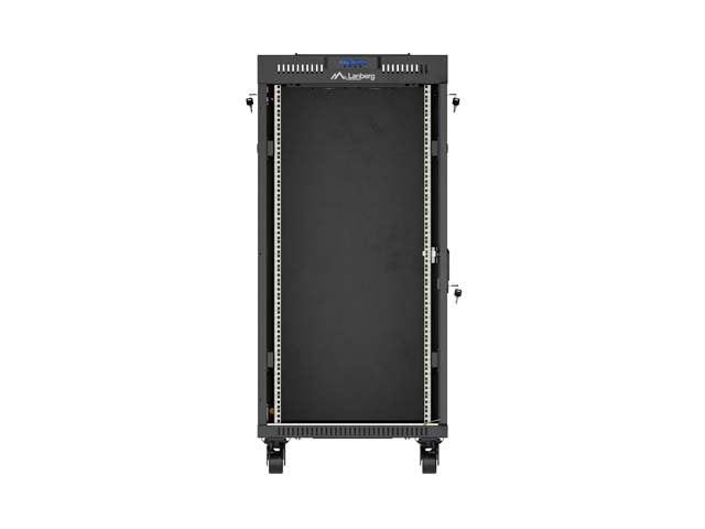 Lanberg Rack Cabinet 19" Free-Standing 24u 600x800 Flat Pack With Glass Door Lcd Negro V2