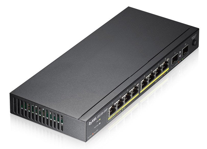 Zyxel Switch 10x Ge Gs1100-10hp V2 Poe+  Gs1100-10hp-Eu0102f