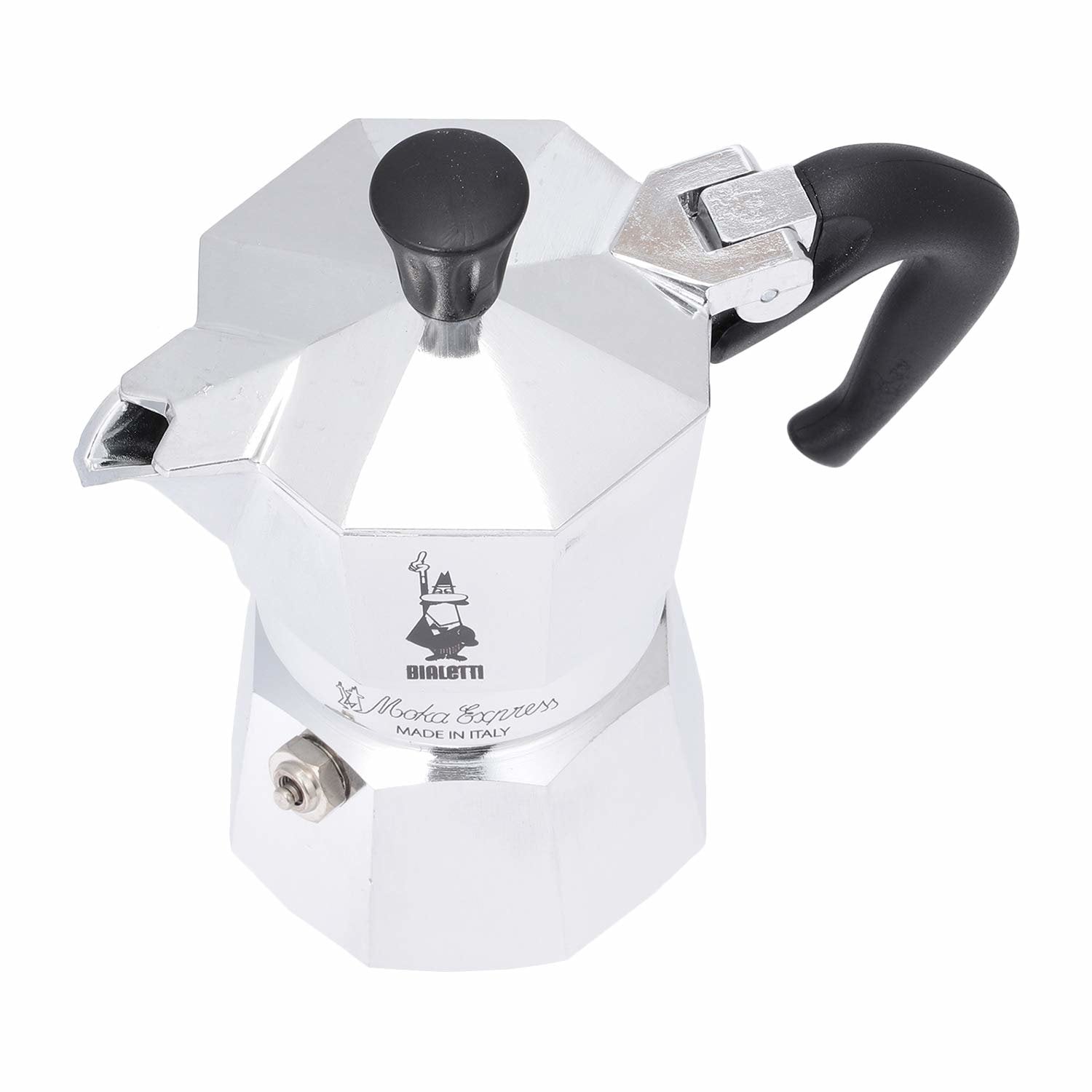 Cafetera Italiana Bialetti Moka Express 0,06 L Aluminio, Negro