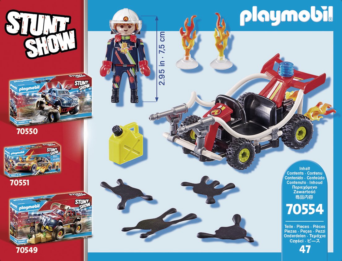 Playmobil Stuntshow Kart Bombero
