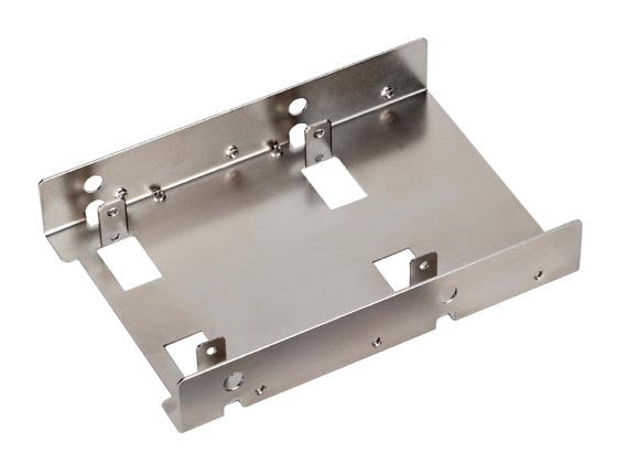 Silverstone Sdp08 Adaptador De Bahía De 3.5" A 2.5" Plateado