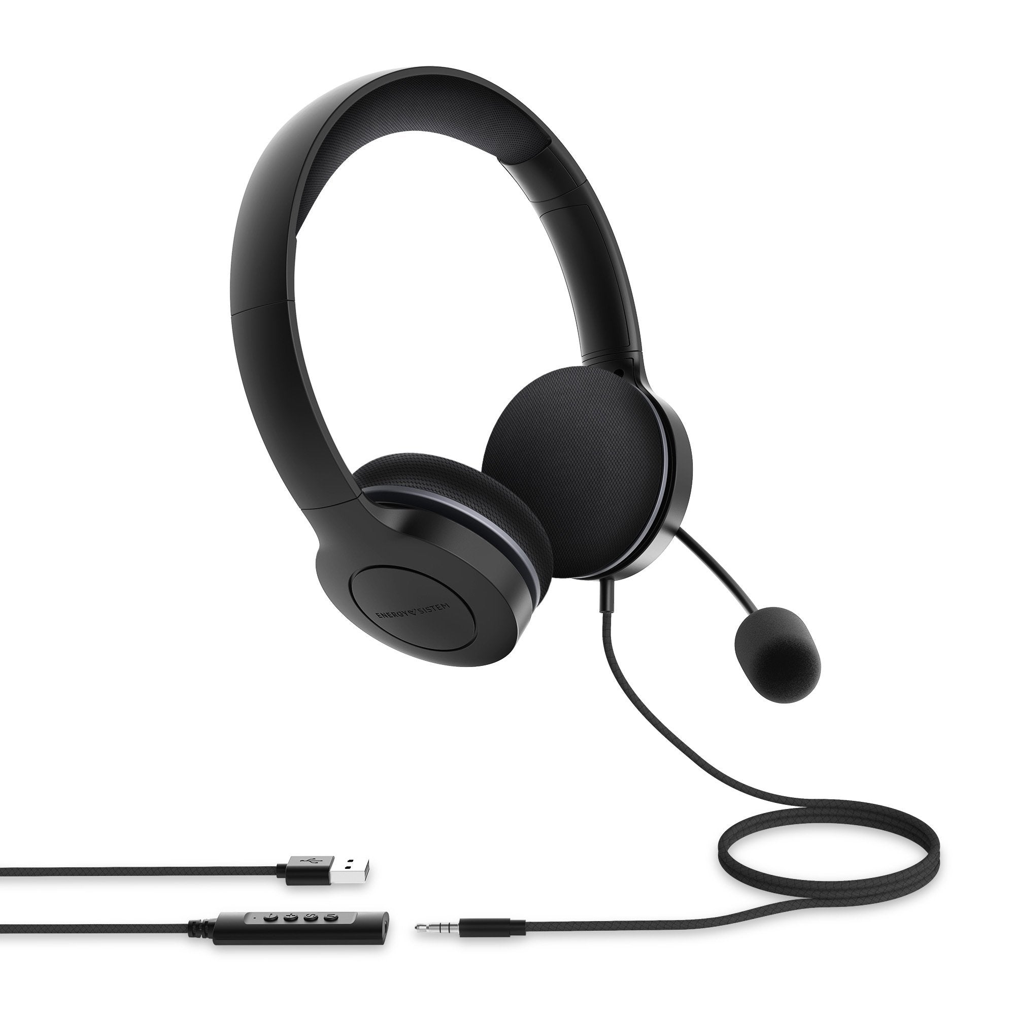 EAN 8432426452033 - Energy Sistem Headset Office 3 Auriculares Alámbrico Diadema Llamadas/Música USB tipo A Negro imagen 5