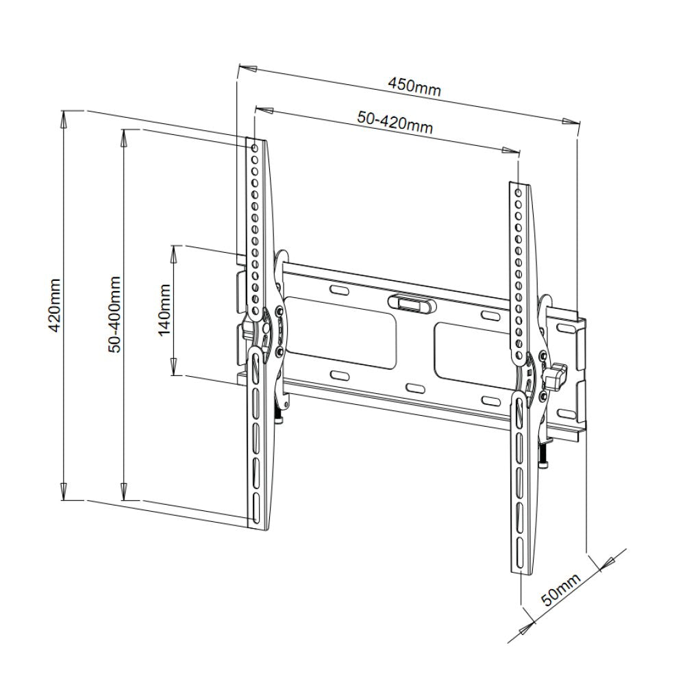 Soporte Techly Ica-Plb 131m  Para Tv 139,7 Cm (55") Negro