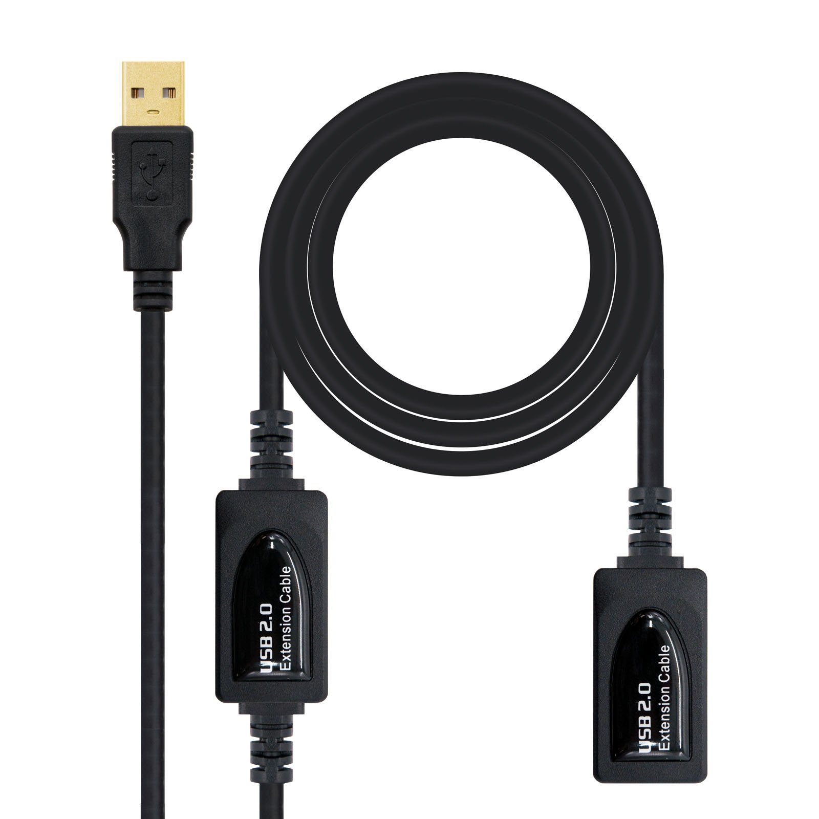 EAN 8433281002005 - Nanocable 10.01.0212 cable USB USB 2.0 USB A Negro imagen 3
