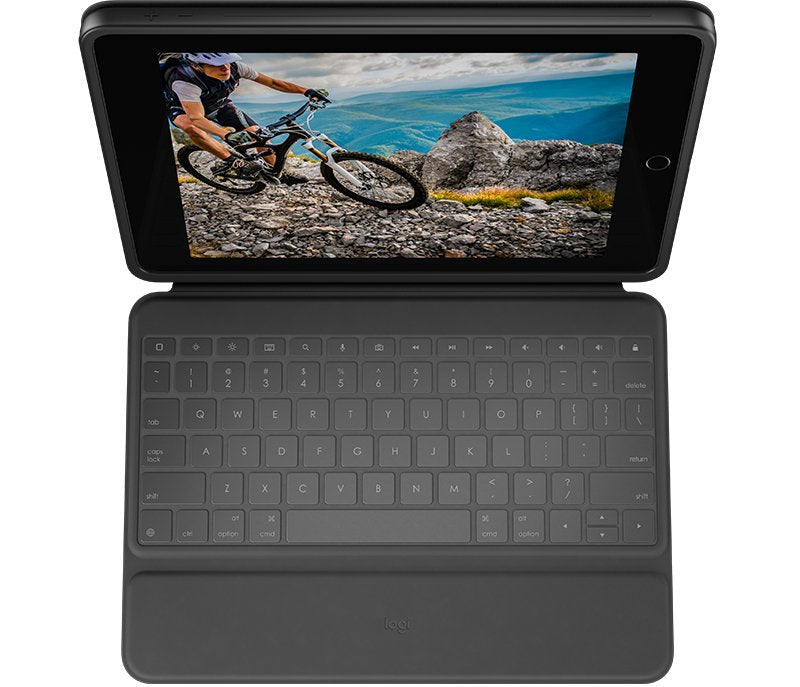 Teclado  Bluetooth Funda Logitech Rugged Folio Para Ipad ( 7 Generacion)  P/N:920-009317