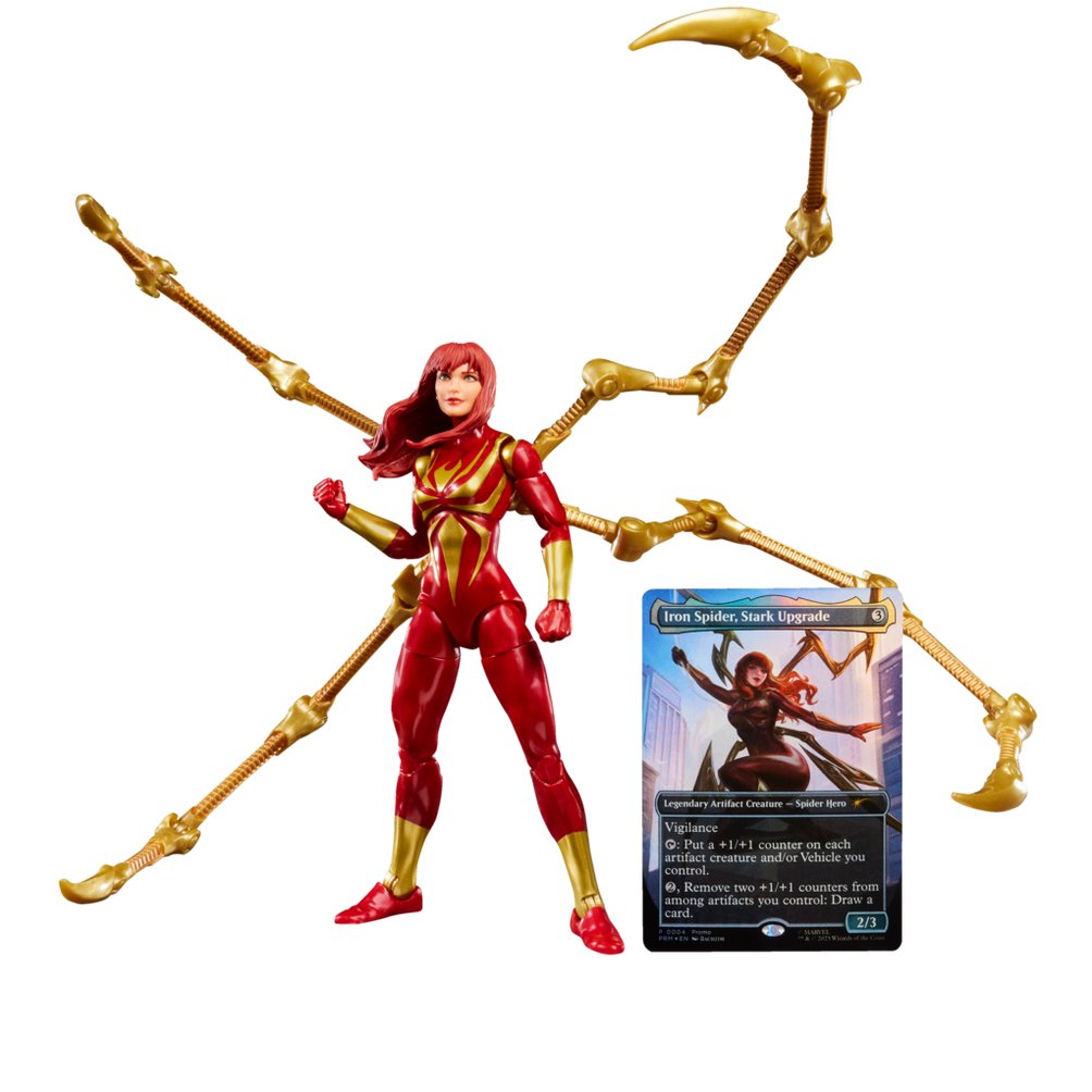 Figura Mary Jane Watson Iron Spider Magic The Gathering Spider-Man Marvel 15cm