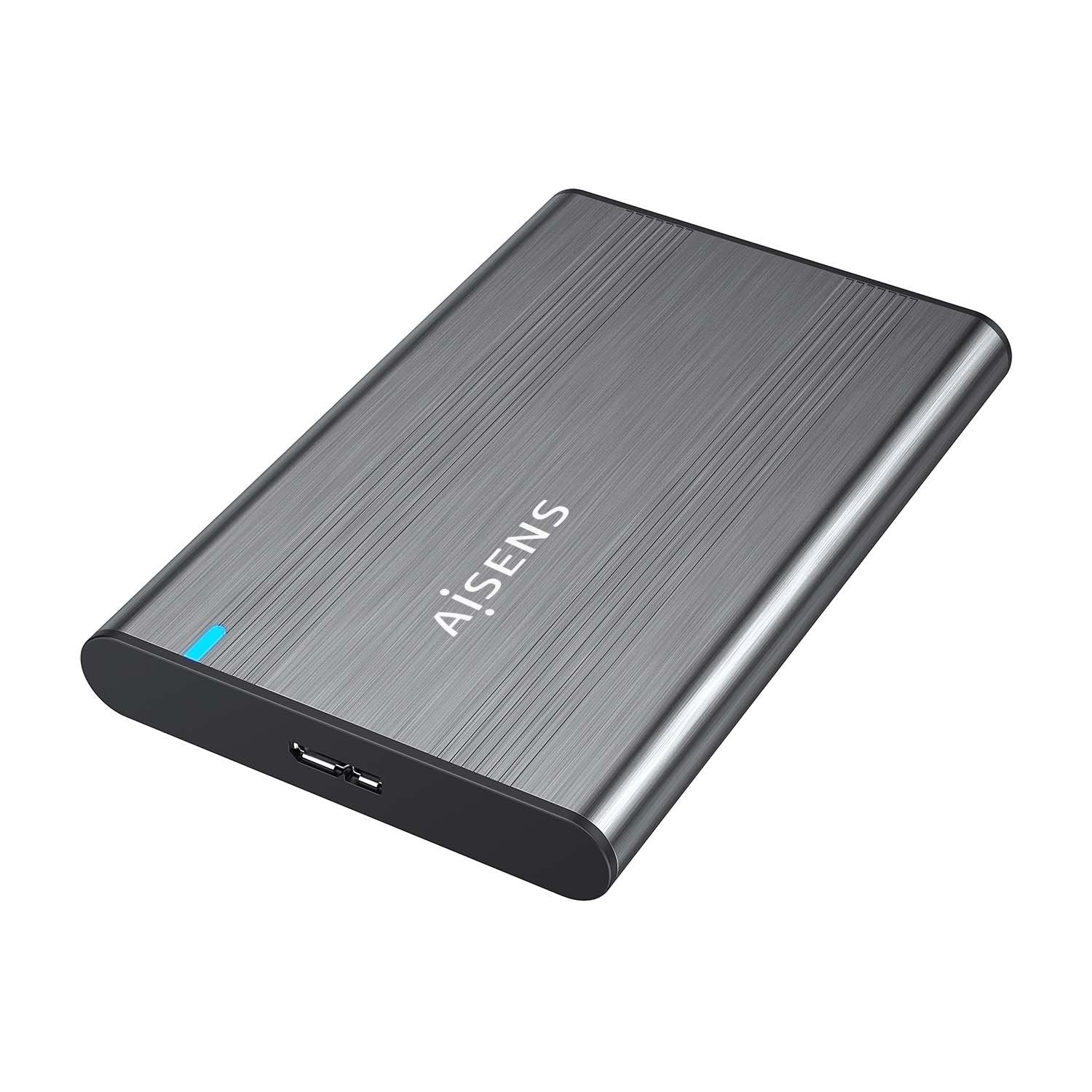 EAN 8436574709391 - AISENS ASE-2526GR caja para disco duro externo Caja de disco duro (HDD) 2.5" USB con suministro de corrie imagen 2