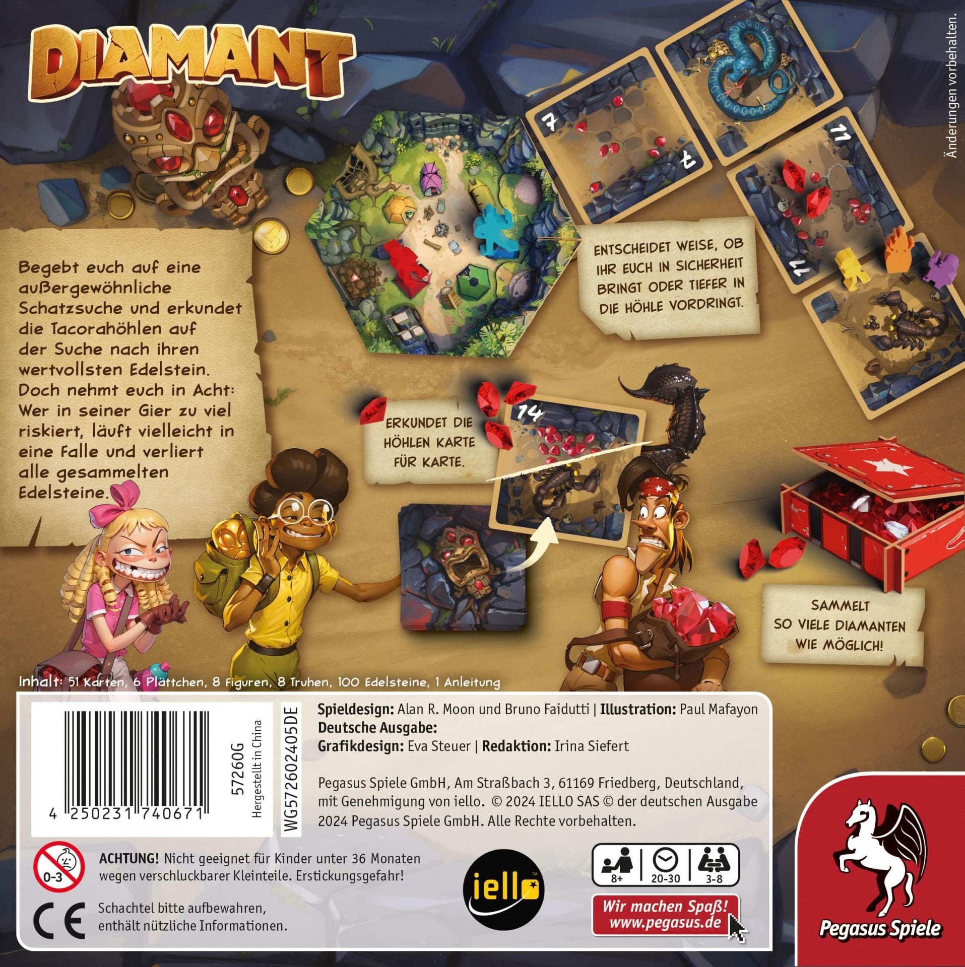 EAN 4250231740671 - Pegasus Diamant 30 min Juego de mesa Familia imagen 4