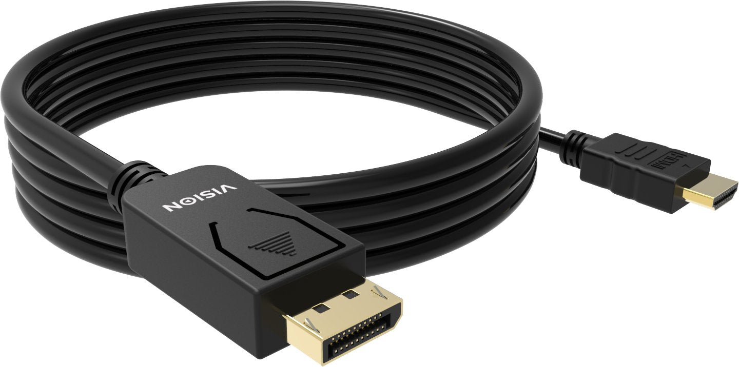 Vision Tc 2mdphdmi/Bl Adaptador De Cable De Vídeo 2 M Displayport Hdmi Tipo A [Estándar] Negro