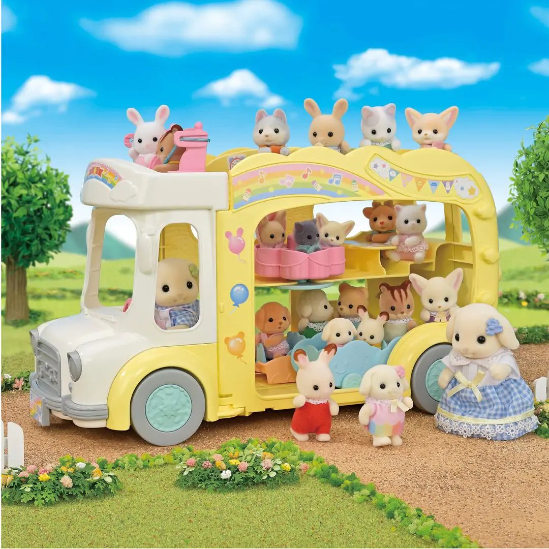 Epoch Sylvanian Families - Erlebniskindergarten Bus Regenbogen 5744