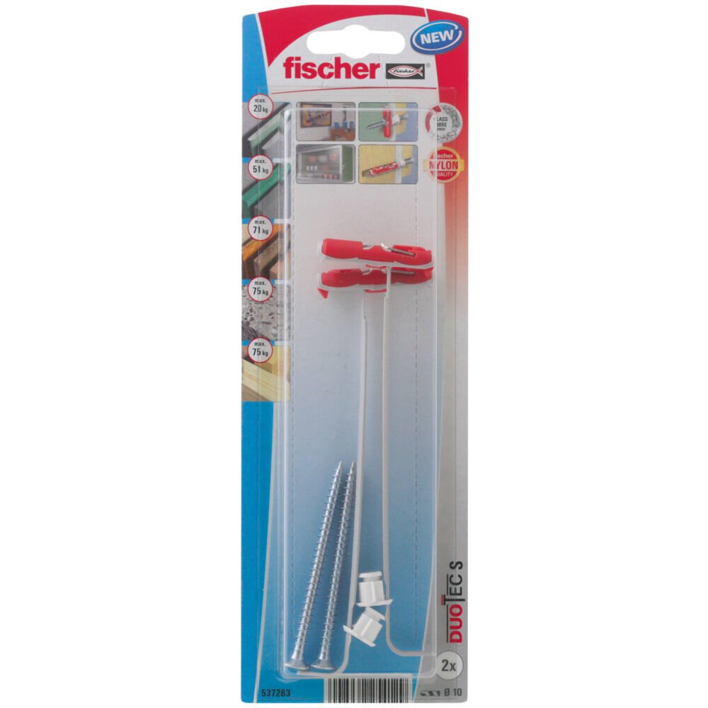 Blister 2 Unid. Duo Tec 10 Sk + Tornillos 537263 Fischer
