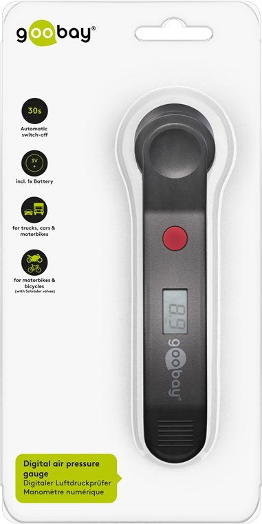 EAN 4040849597992 - Goobay 59799 manómetro para neumáticos Manómetro digital imagen 4