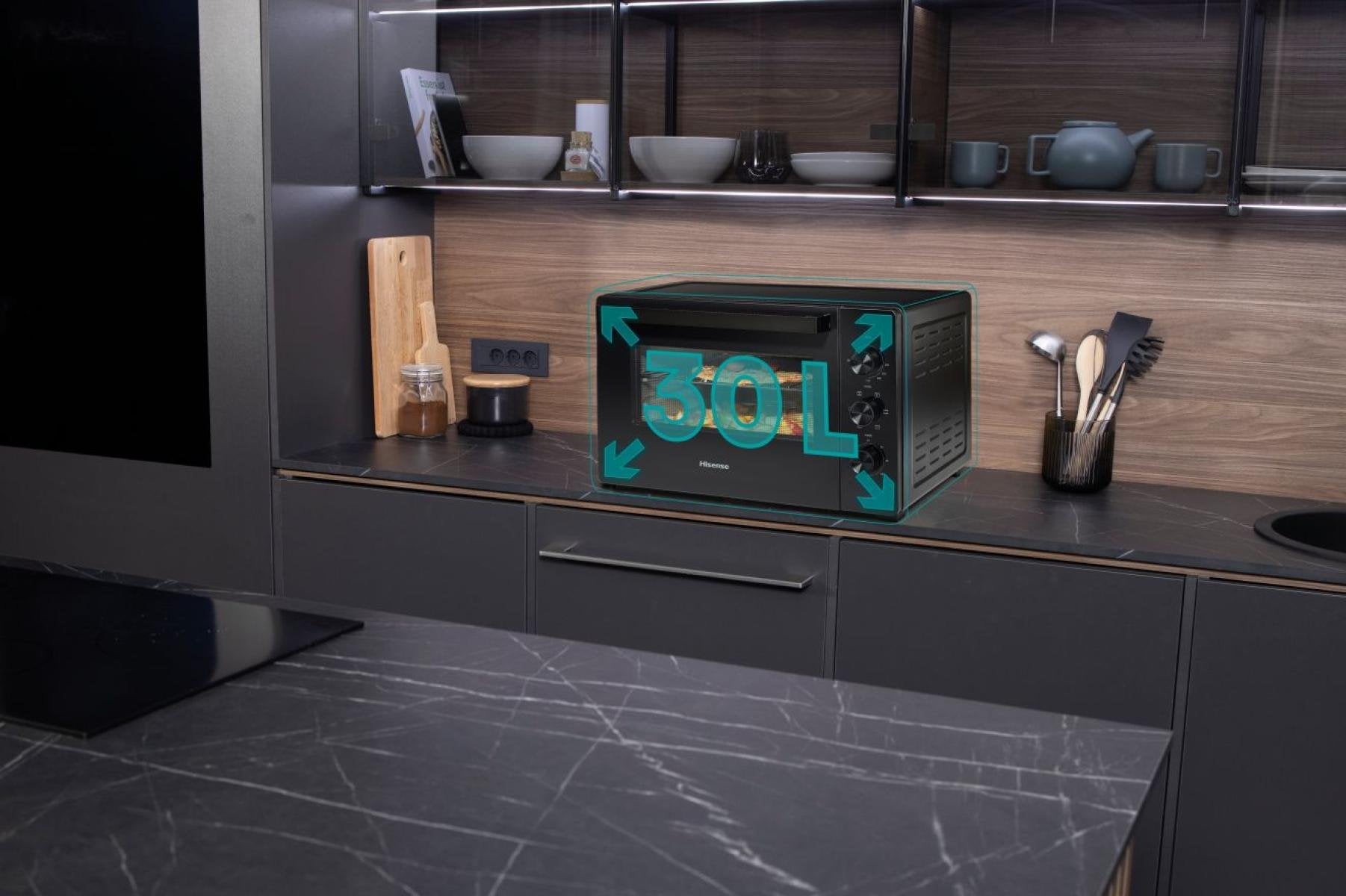 EAN 3838782695315 - Hisense HOM30M 30 L 1600 W Negro imagen 10