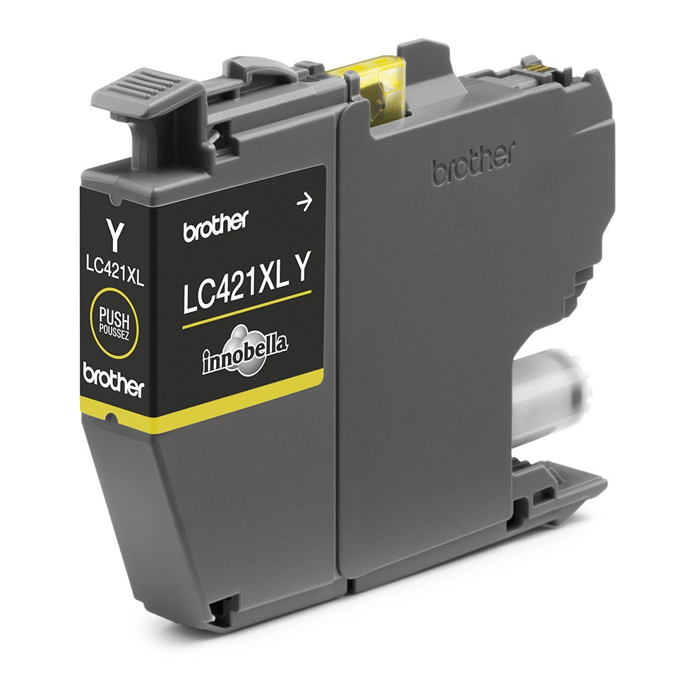 Tinta Original Brother Lc-421xly Lc421xly Alta Capacidad  Amarillo