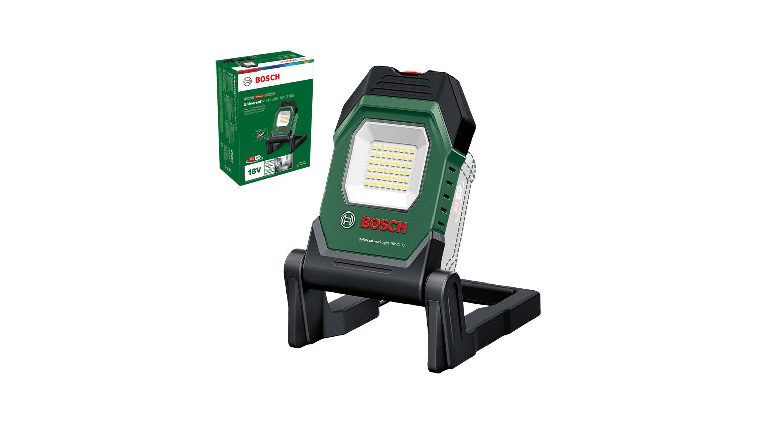 Foco Bosch Bricolaje Y Jardín Universalworklight 18v-2100, De Construcción Sin Batería Ni Cargador 06039a1300