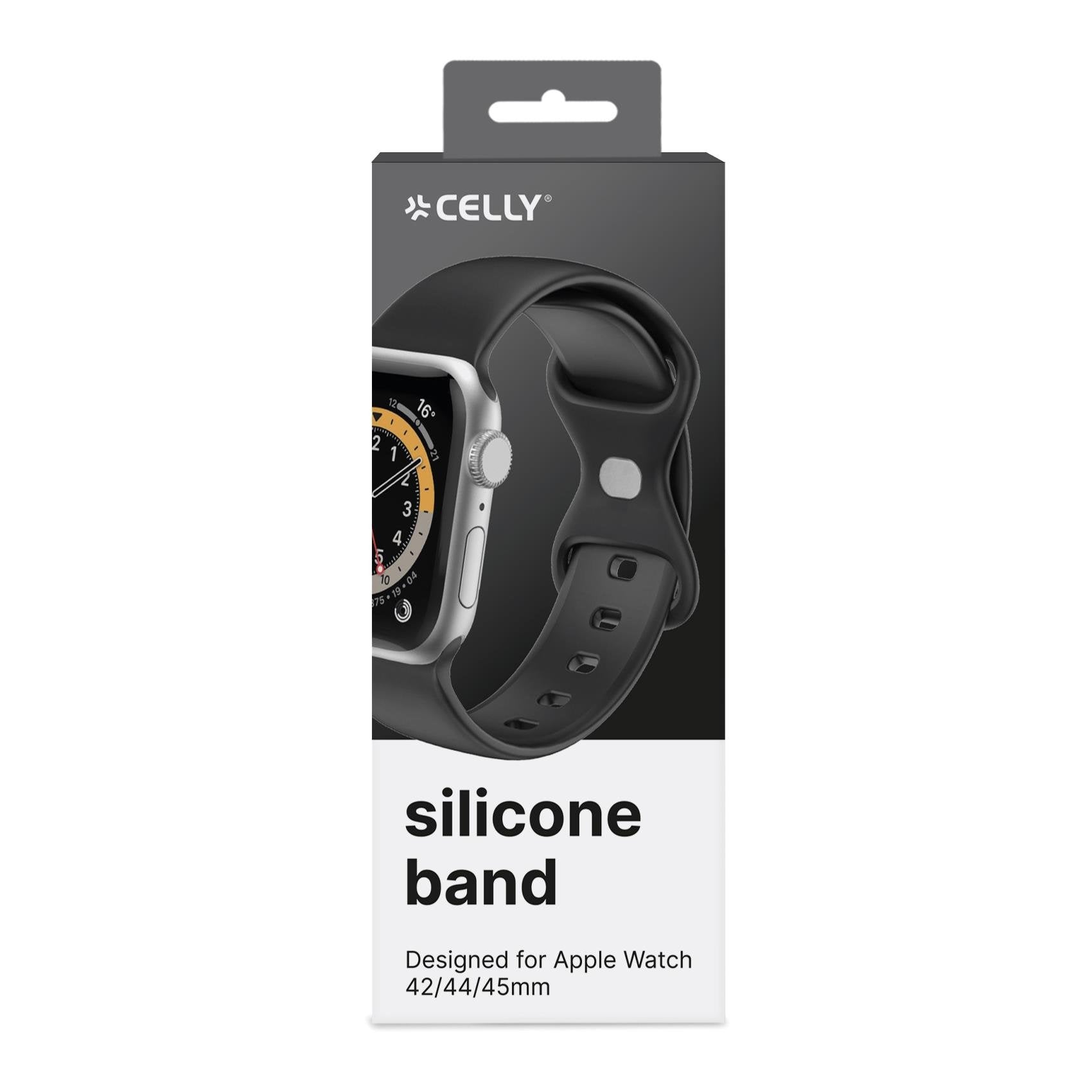 Correa Apple Watch 42/44/45 Sili Bk