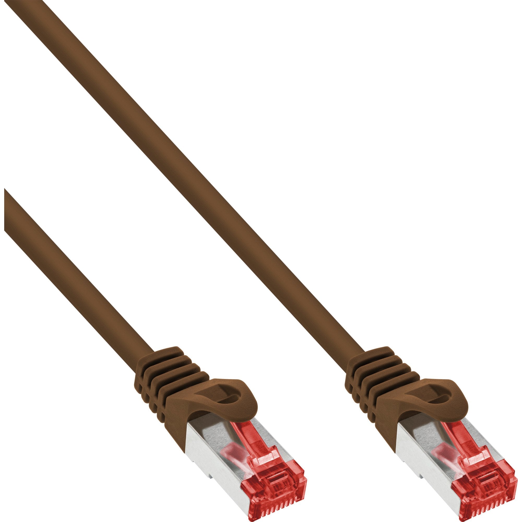 Cable De Red Inline S/Ftp Pimf Cat.6 250mhz Pvc Marrón Cobre 7,5m