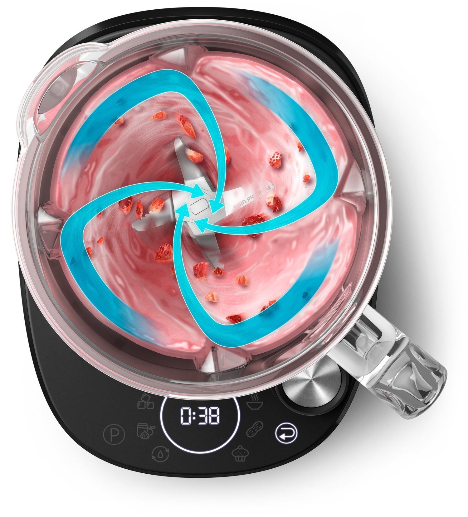 EAN 8720389013539 - Philips 7000 series HR3760/00 licuadora Batidora de vaso 1500 W Negro, Metálico imagen 11